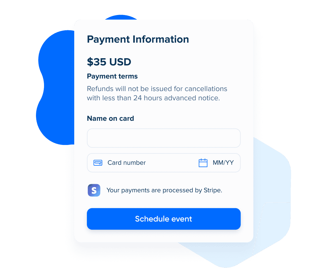 Add payment options to your scheduling flow