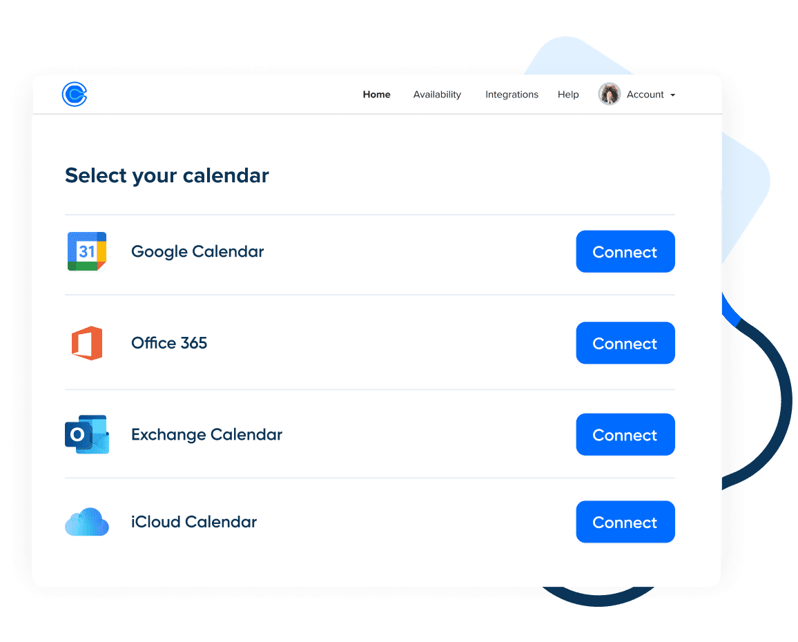 Integrate with all of the most popular calendars